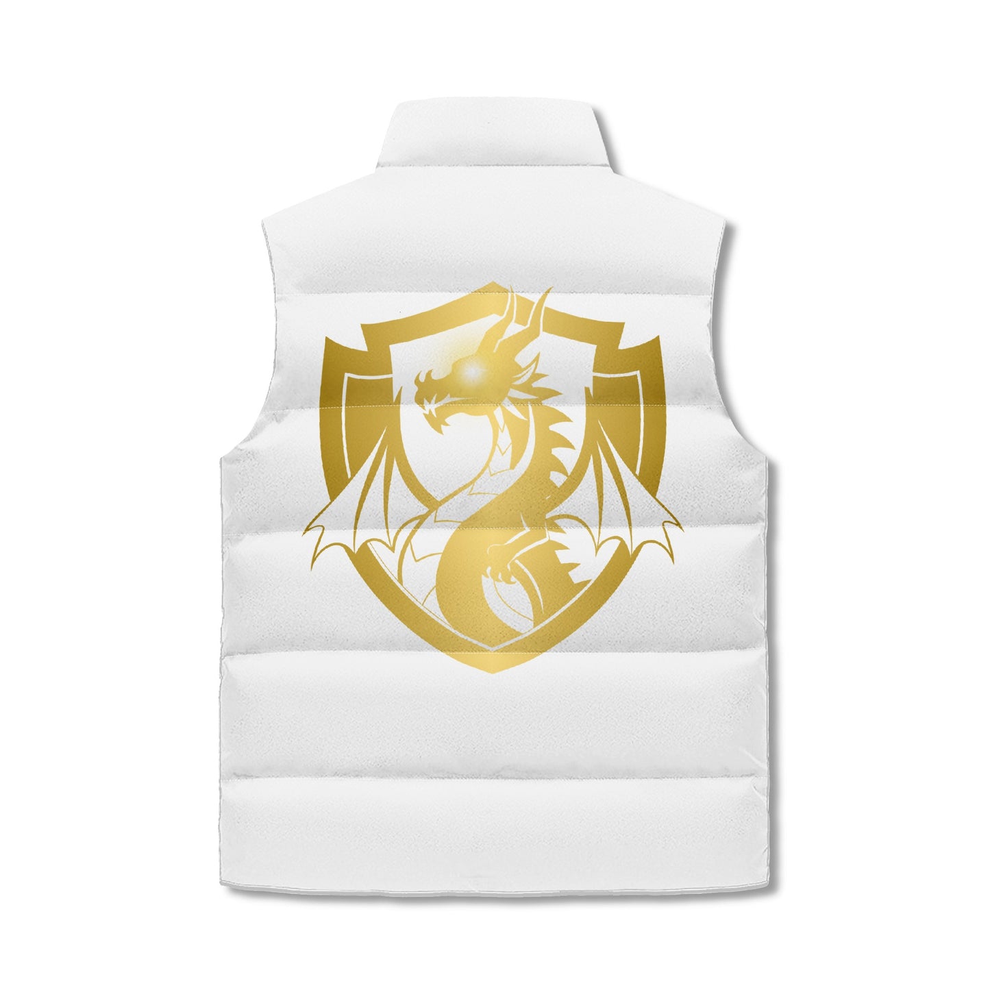 The Dragon’s Power Unisex Puffer Vest – Ignite the Cold. Rule the Elements.