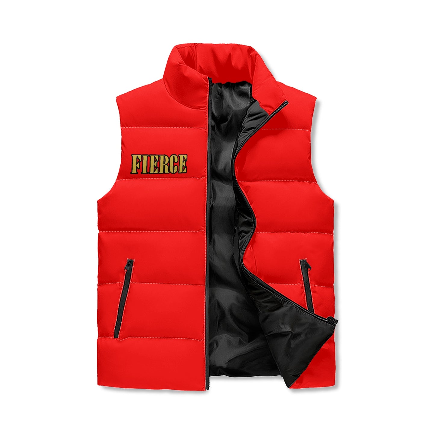 The Lion’s Power Puffer Vest – Unisex Strength. Street-Ready Warmth.