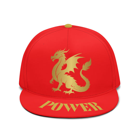 The Dragon’s Power Snapback – Red & Gold | Unleash the Fire