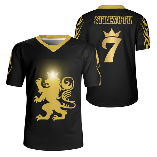 The Royal Lion’s Strength Jersey & Shorts Set – Strength in Style. Power in Motion.