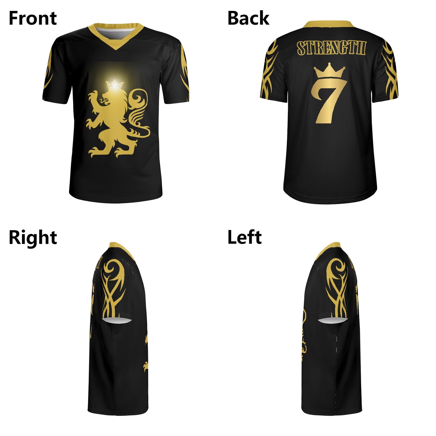 The Royal Lion’s Strength Jersey & Shorts Set – Strength in Style. Power in Motion.