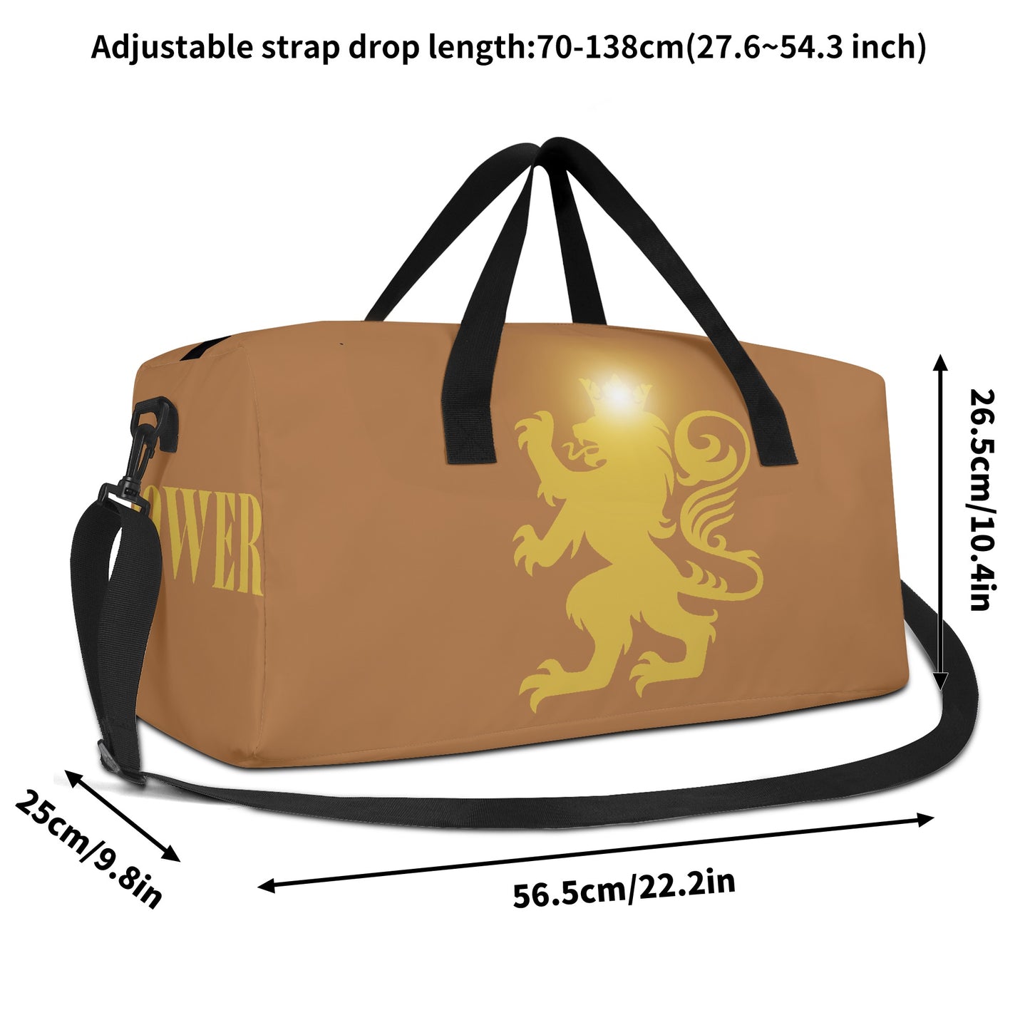 The Royal Lion’s Power Duffel Bag – Carry Strength. Move Like Royalty.